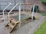Zwaar Stalen Dubbele VERHOOGDE OPSTAP, Tuin en Terras, Ophalen, IJzer, Overige typen