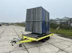 Aanhanger Hekken afzet systeem 65 meter Bouwhek Hekwerkzeil, Ophalen, Gebruikt, IJzer, Tuinhek