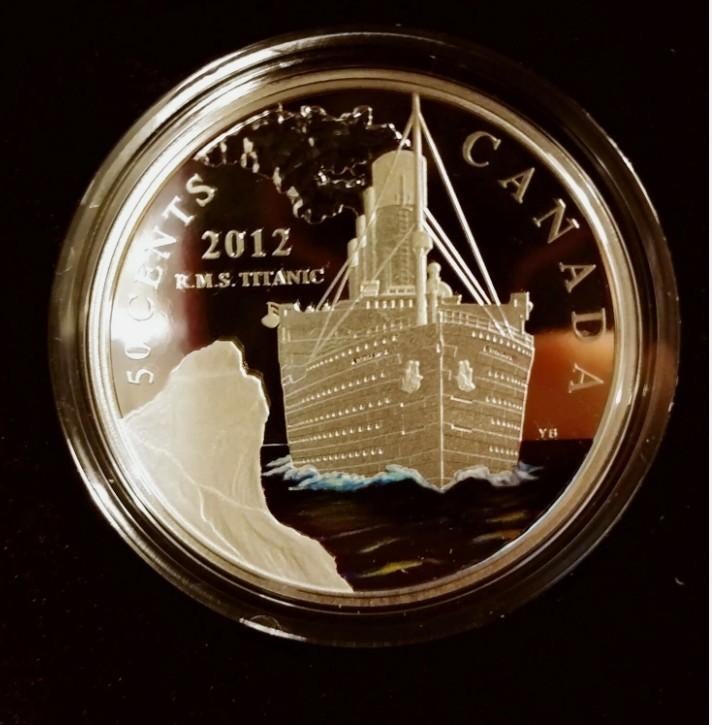Canada - 50 Cent R.M.S. Titanic 2012 coin, Ophalen of Verzenden, Noord-Amerika, Setje