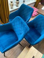 Loods 5 stoelen blauw, Ophalen, Zo goed als nieuw, Blauw