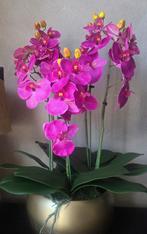 Kunst Orchidee in Gouden Pot, Ophalen of Verzenden, Nieuw, Binnen