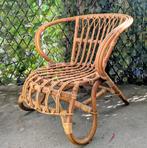 Vintage Rotan Kinderstoel Tuin Kinderkamer, Ophalen, Zo goed als nieuw, Stoel(en)