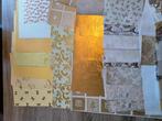 Scrapbook pakket goud/geel, Hobby en Vrije tijd, Scrapbooking, Ophalen of Verzenden, Nieuw, Overige merken