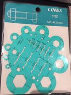 Linex 1112  bout / moer sjabloon  standardgraph  nieuw, Ophalen of Verzenden, Nieuw, Overige typen