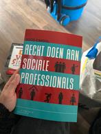 Recht Doen Aan Sociale Professionals - Goos Cardol, Ophalen of Verzenden, Alpha, Zo goed als nieuw, HBO