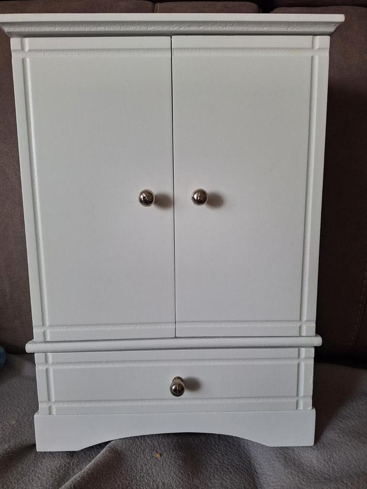 Wit Sieradenkastje met Lades en Deurtjes - Nieuw!, Huis en Inrichting, Kasten | Kledingkasten, Ophalen of Verzenden