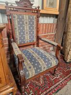 Gerestaureerde antieke kasteelstoel troon, Antiek en Kunst, Antiek | Meubels | Stoelen en Banken, Ophalen