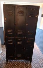 Metalen locker 6-deurs, zwart, 183x93x50cm, Huis en Inrichting, Kasten | Lockerkasten, Zo goed als nieuw, Ophalen