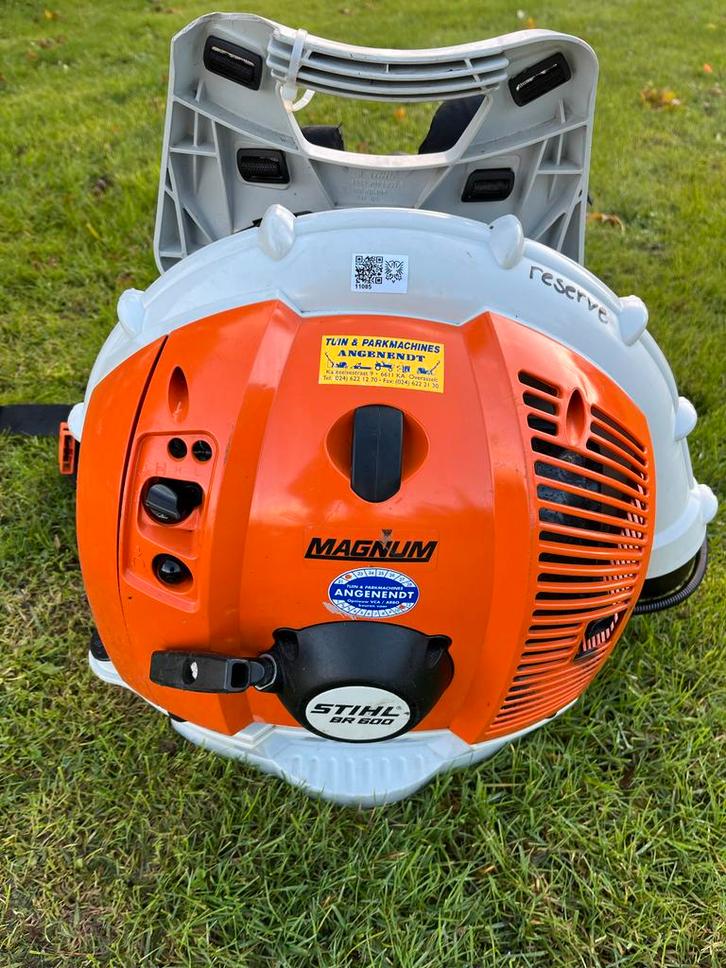 Stihl BR 600 magnum Rugblazer - Krachtige Bladblazer, Tuin en Terras, Bladblazers, Gebruikt, Ruggedragen, Benzine, Ophalen