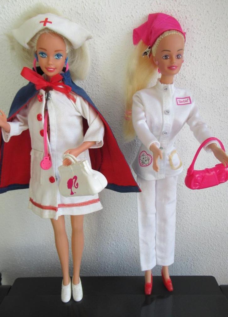 Barbie als verpleegster met assistente, Verzamelen, Poppen, Gebruikt, Pop, Ophalen