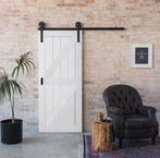Hoogwaardig voorgelakt landelijke binnendeur barndeur, Niet ingevuld, 80 tot 100 cm, Binnendeur, Niet ingevuld