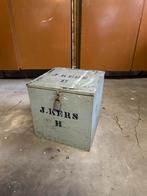 Oude houten kist met slot, Huis en Inrichting, Woonaccessoires | Kisten, Ophalen, Gebruikt, 50 tot 100 cm, Minder dan 50 cm