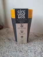 Nieuwe herbruikbare koffiebeker Circular&Co cup zwart/geel, Nieuw, Overige materialen, Overige typen, Ophalen of Verzenden