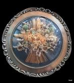 2279 Kleine bollijst met droogbloemen in zachte tinten swiet, Ophalen of Verzenden, Hout, Minder dan 50 cm, Minder dan 50 cm