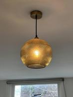 Glass Hanging Lamp + Light Bulb, Vintage, Ophalen of Verzenden, Zo goed als nieuw, Glas