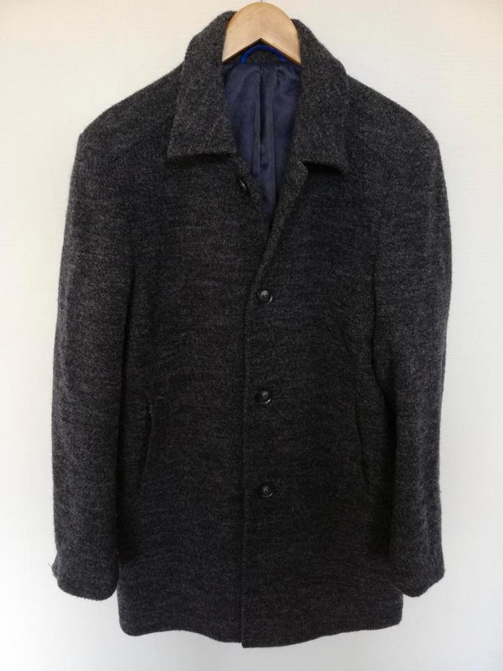 Jas/mantel Cornalli donker grijs wol/mix maat 50/M, Kleding | Heren, Jassen | Winter, Zo goed als nieuw, Maat 48/50 (M), Grijs