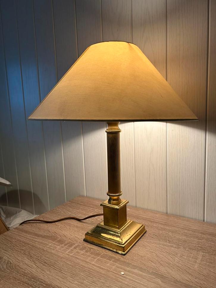 Vintage HERDA tafel/bureau lamp jaren 70, Huis en Inrichting, Lampen | Tafellampen, Gebruikt, Minder dan 50 cm, Metaal, Ophalen of Verzenden