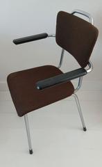 Vintage Gispen Buis Stoel, (no.115) /Gebr. v/d Stroom/Gispen, Huis en Inrichting, Stoelen, Ophalen, Metaal, Bruin, Mid-Century