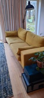 Gratis mosterdgele bank - 240 cm breed, Ophalen, Gebruikt, Stof, Modern
