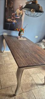 Landelijke Eettafel 200x100cm, Gebruikt, Landelijk, Vijf personen of meer, 150 tot 200 cm