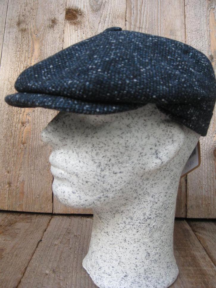 Marine blauwe gemêleerde pet van Fiebig maten 57 en 59, Kleding | Heren, Hoeden en Petten, Nieuw, Pet, 58 of 59 cm (L, 7¼ of ⅜ inch)