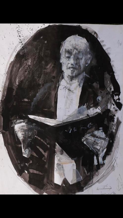 Louis Couperus door de ogen van Klaas Werumeus Buning, Antiek en Kunst, Kunst | Schilderijen | Klassiek, Ophalen