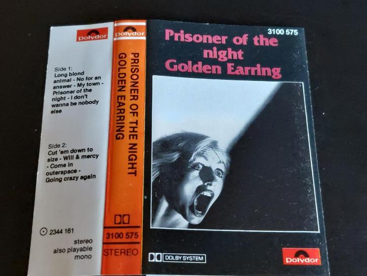 GOLDEN EARRING - PRISONER OF THE NIGHT (CASSETTEBANDJE), Cd's en Dvd's, Cassettebandjes, Zo goed als nieuw, Origineel, Rock en Metal