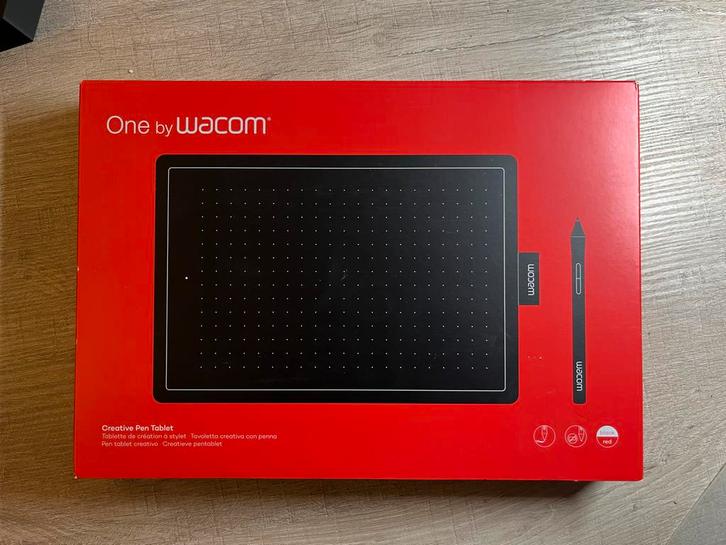 One by Wacom Creative Pen Tablet - Tekentablet, Computers en Software, Tekentablets, Zo goed als nieuw, Bedraad, Multi-touch, Ophalen of Verzenden