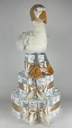 Luiertaart jongen meisje bbtb knuffel sneeuwgans beige, Ophalen of Verzenden, Nieuw