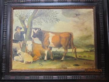De Stier van Potter, Mooi Nageschilderd werk van K.DEKKER  beschikbaar voor biedingen