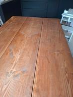 GRATIS! Houten eettafel, Huis en Inrichting, Tafels | Eettafels, Ophalen, Gebruikt, Rechthoekig, 50 tot 100 cm
