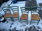4 keukenstoelen IKEA, Ophalen, Riet of Rotan, Gebruikt, Blauw