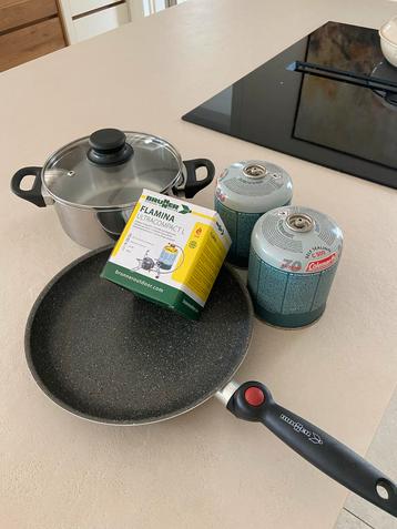 Brunner Camping Kookset Compleet met Pannen & Gas beschikbaar voor biedingen