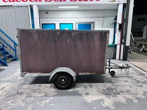 gesloten aanhanger alles werkt / witte kenteken, Auto diversen, Aanhangers en Bagagewagens, Gebruikt, Ophalen