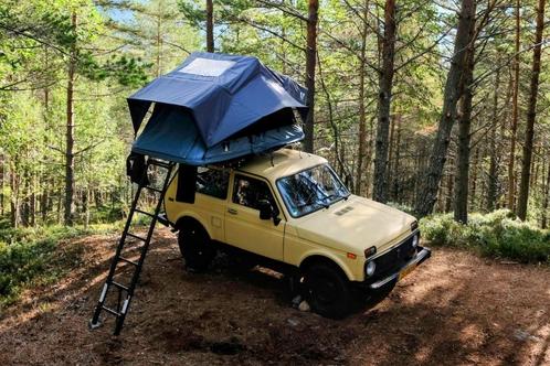 Lada Niva 2001 met Daktent, overlander, 4x4 camper, Auto's, Lada, Particulier, Niva, 4x4, Trekhaak, Benzine, Euro 4, SUV of Terreinwagen