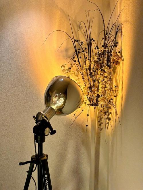 Vloerlamp ”Hollywood”, Huis en Inrichting, Lampen | Vloerlampen, Zo goed als nieuw, 150 tot 200 cm, Glas, Metaal, Ophalen