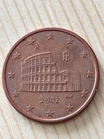 Italië  Euro munten van 5 cent.  2002 en  2006, Postzegels en Munten, Munten | Europa | Euromunten, Ophalen of Verzenden, Italië