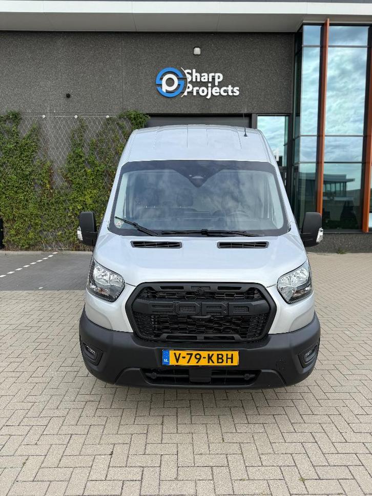 Ford Transit 2024 MCA 350 L3H2 TREND VI165PK RWD aut. Zilver, Auto's, Bestelauto's, Particulier, ABS, Achteruitrijcamera, Adaptive Cruise Control