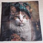 2 X NIEUWE kussenhoes "POES van Adel", Huis en Inrichting, Ophalen of Verzenden, Nieuw, Overige kleuren, Vierkant