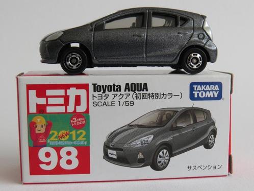 Tomica nr98 Toyota Aqua (sp) 1/59 3inch tomy, Hobby en Vrije tijd, Modelauto's | Overige schalen, Nieuw, Auto, Ophalen of Verzenden