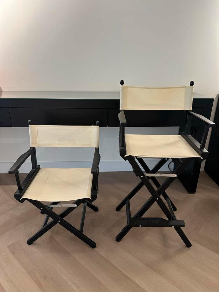 Visagie/Regie Stoelen - Wasbare Stof, Huis en Inrichting, Stoelen, Gebruikt, Eén, Hout, Overige kleuren, Ophalen