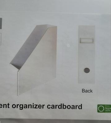 4 Tijdschriften houders /  organizers karton   beschikbaar voor biedingen