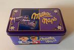 Rechthoekig blik van Milka Maps. Afm. 14 ,5x9x6,5 cm., Ophalen of Verzenden, Zo goed als nieuw, Gebruiksvoorwerp