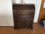Eiken Secretaire met Rolklep en Uitschuifplank, Huis en Inrichting, Kasten | Dressoirs, Ophalen, Gebruikt, Eikenhout, 50 tot 100 cm