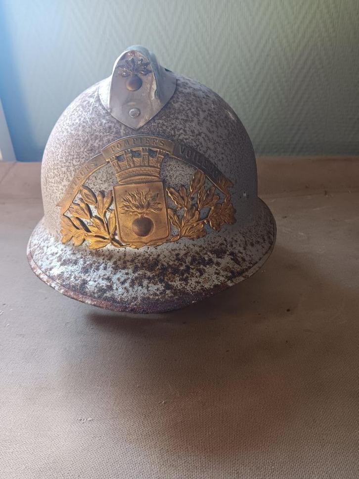 Brandweer helm "Voilemont", Verzamelen, Militaria | Algemeen, Landmacht, Helm of Baret, Overige gebieden, Ophalen of Verzenden