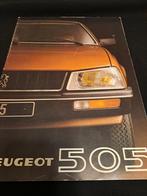 Peugeot 505 Brochure - Klassieker!, Ophalen of Verzenden, Gelezen, Peugeot