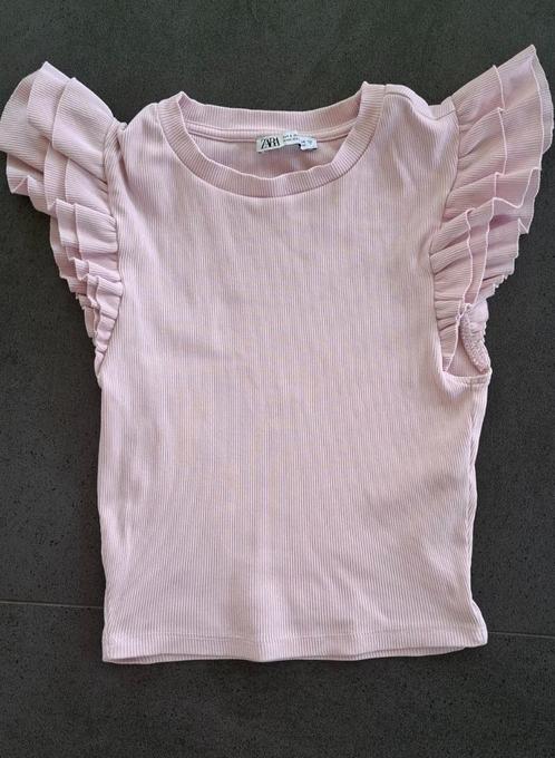 ROZE SHIRT MAAT S. ZARA DAMESKLEDING. TOPJE KORTE MOUW!, Kleding | Dames, T-shirts, Zo goed als nieuw, Maat 36 (S), Roze, Korte mouw