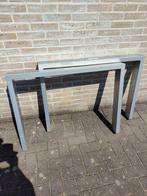 2 zware aluminium tafelpoten, Ophalen of Verzenden, Zo goed als nieuw, Rechthoekig, 50 tot 100 cm