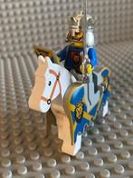 Lego cas035 Koning Leo + paard deken 2490px4, Ophalen of Verzenden, Gebruikt, Losse stenen, Lego