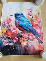 Canvas poster vogel, Huis en Inrichting, Minder dan 50 cm, Nieuw, Ophalen of Verzenden, Foto of Poster